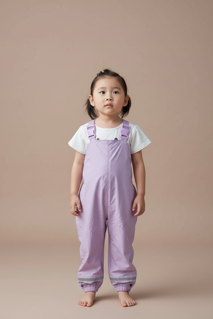 Pantalon De Pluie Ultra Léger - Violet Polyester