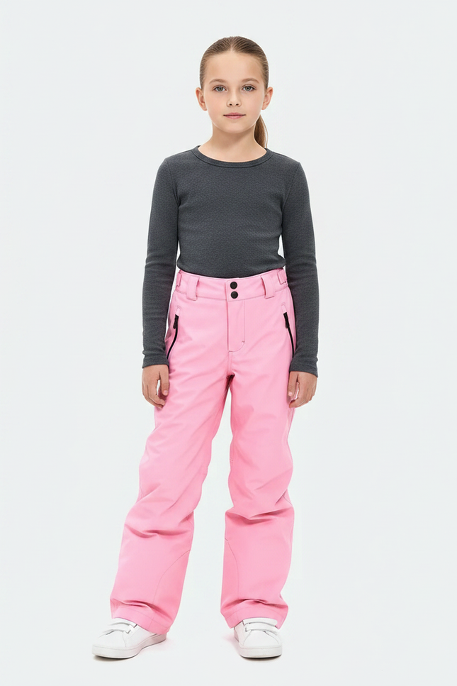 Pantalon De Pluie Rose Imperméable Enfant Ski Ample - Polyester