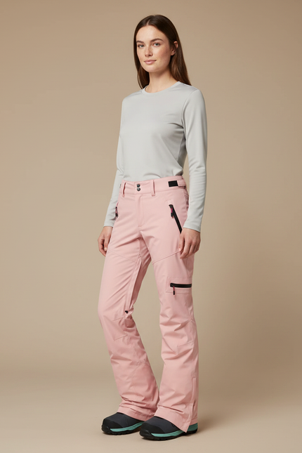 Pantalon De Pluie Rose Ample Imperméable Femme Ski - Polyester