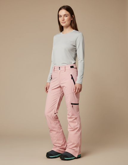 Pantalon De Pluie Rose Ample Imperméable Femme Ski - Polyester
