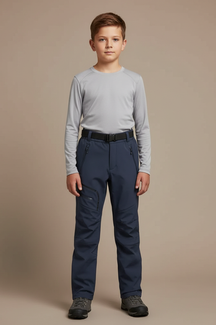 Pantalon De Pluie Enfant Imperméable Bleu Marine Ajustable Sportif - Polyester