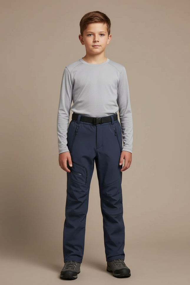 Pantalon De Pluie Enfant Imperméable Bleu Marine Ajustable Sportif - Polyester