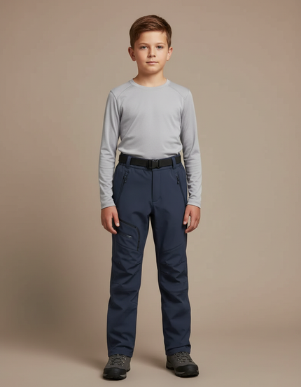 Pantalon De Pluie Enfant Imperméable Bleu Marine Ajustable Sportif - Polyester