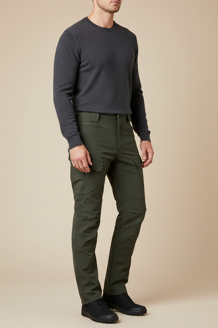 Pantalon De Pluie Vert Militaire Tactique Cargo Homme - Kaki Polyester