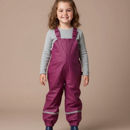 Pantalon Pluie Respirant - Violet Polyester