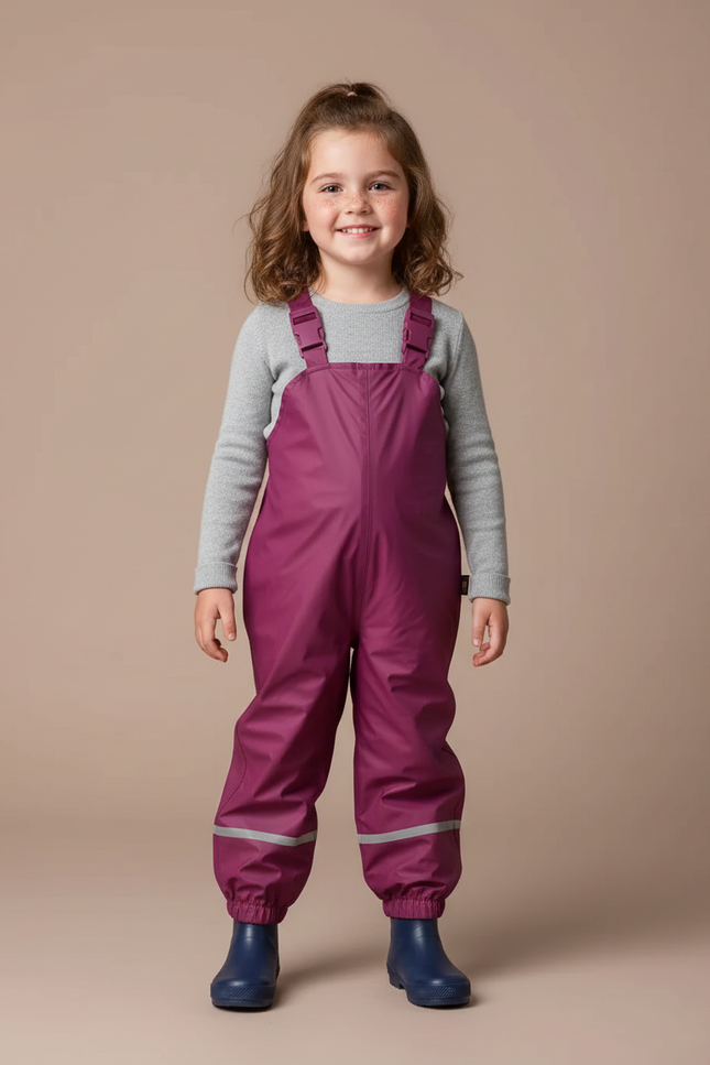 Pantalon Pluie Respirant - Violet Polyester
