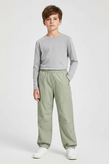 Pantalon De Pluie Vert Ample Imperméable Enfant Sport - Polyester