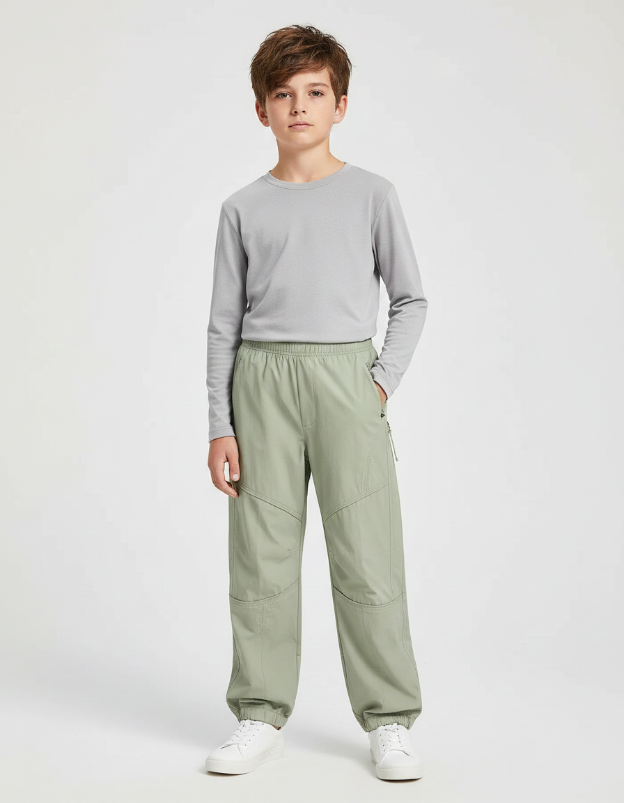Pantalon De Pluie Vert Ample Imperméable Enfant Sport - Polyester