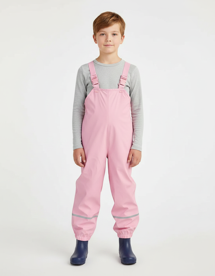 Pantalon De Pluie Ecde - Rose Polyester