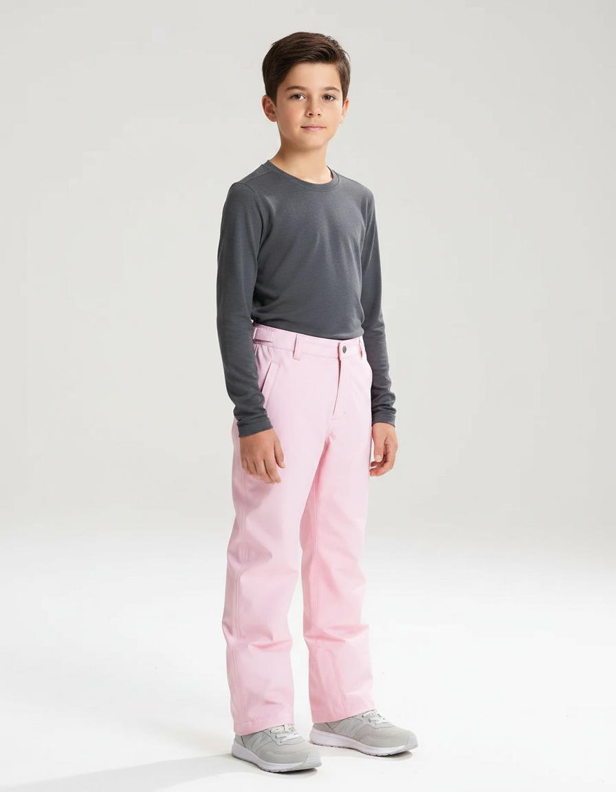 Pantalon De Pluie Rose Imperméable Enfant Ski - Polyester