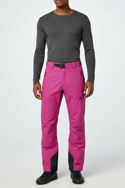 Pantalon De Pluie Fuchsia Ample Imperméable Homme - Rose Polyester