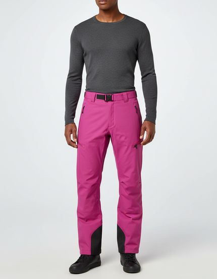 Pantalon De Pluie Fuchsia Ample Imperméable Homme - Rose Polyester