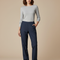 Pantalon De Pluie Femme Marine Imperméable Décontracté Léger - Polyester