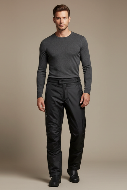 Veste Pantalon De Pluie Moto - Noir Polyester