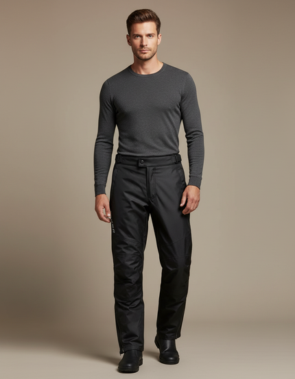 Veste Pantalon De Pluie Moto - Noir Polyester