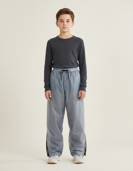 Pantalon De Pluie Gris Ample Imperméable Enfant Sport - Polyester