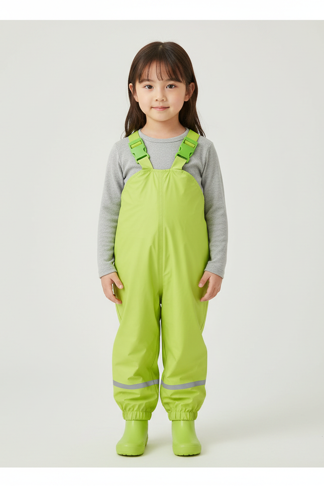 Pantalon Pluie Fluo - Vert Polyester