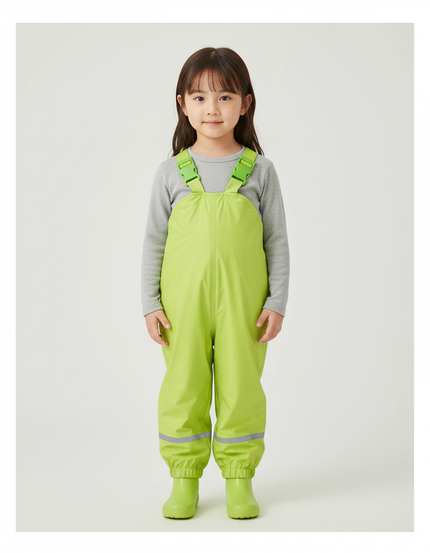 Pantalon Pluie Fluo - Vert Polyester