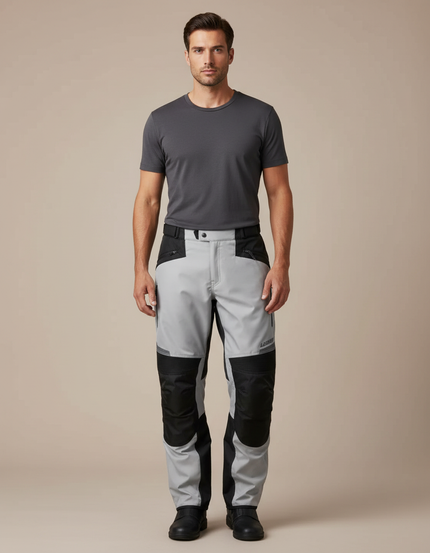 Pantalon Pluie Moto Gore Tex - Gris Polyester