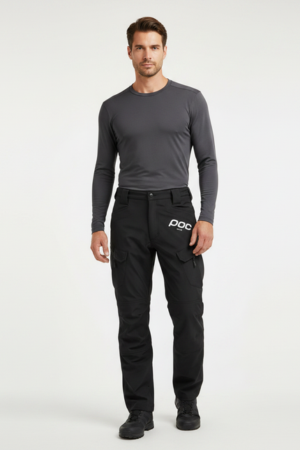 Pantalon VTT Pluie - Noir Polyester