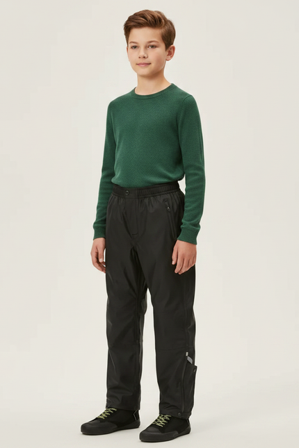 Pantalon Pluie Velotaf - Noir Polyester
