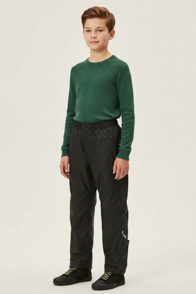 Pantalon Pluie Velotaf - Noir Polyester