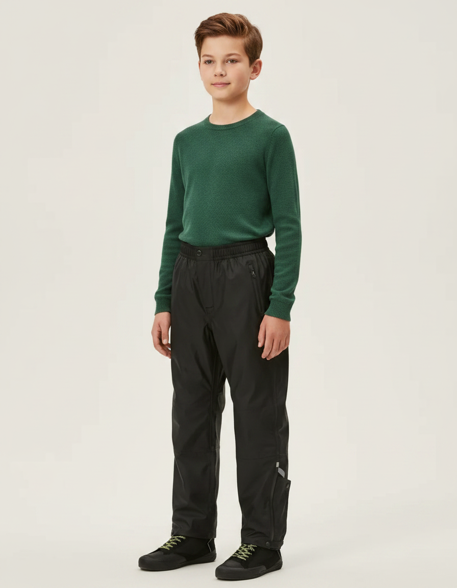 Pantalon Pluie Velotaf - Noir Polyester
