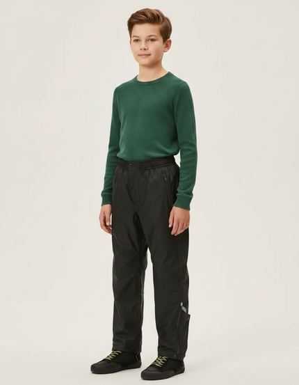 Pantalon Pluie Velotaf - Noir Polyester
