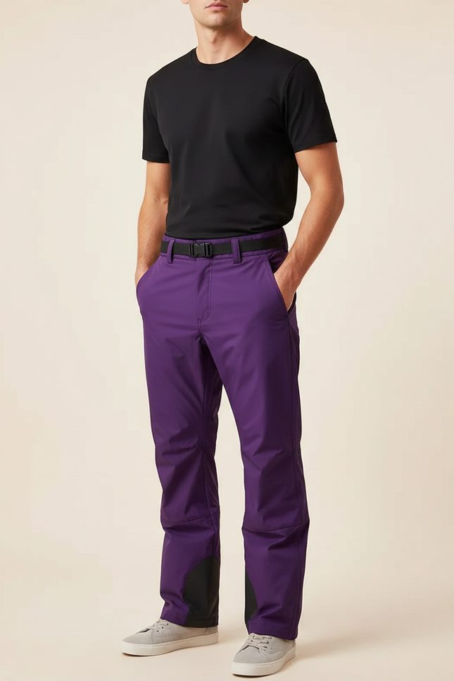 Pantalon De Pluie Violet Ample Imperméable Homme - Polyester