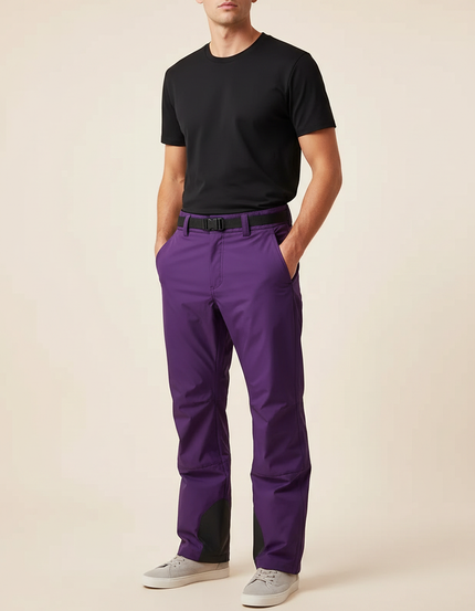 Pantalon De Pluie Violet Ample Imperméable Homme - Polyester