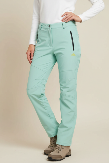 Pantalon De Pluie Vert Menthe Imperméable Femme Doux Hiver - Polyester