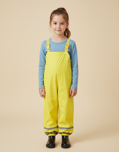 Pantalon De Pluie Fille Jaune