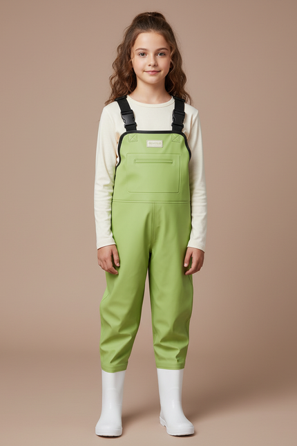 Pantalons De Pluie - Vert Polyester