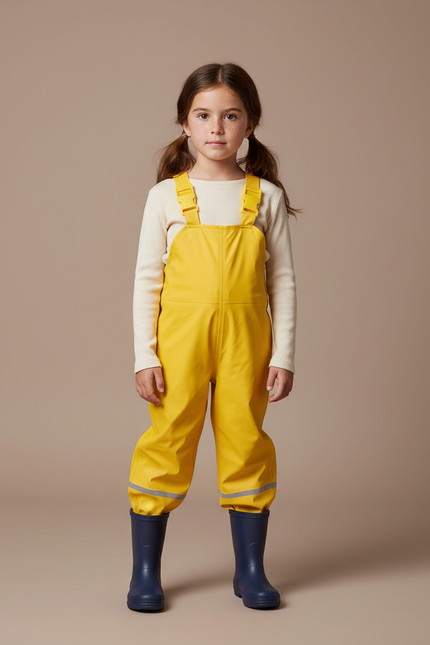 Pantalon Pluie Ciré - Jaune Polyester