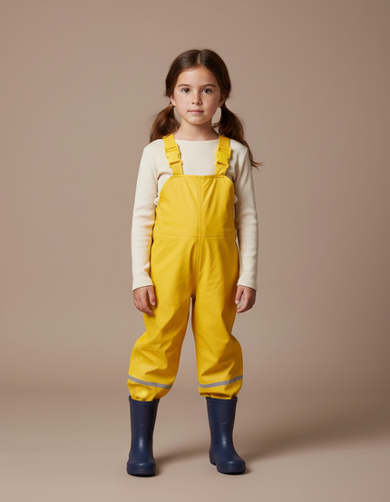 Pantalon Pluie Ciré - Jaune Polyester