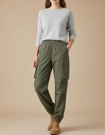 Pantalon De Pluie Femme Taille Élastique