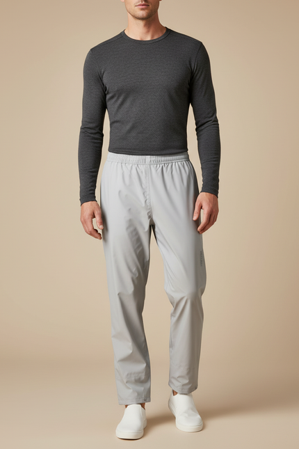 Pantalon Pluie Golf - Gris Polyester