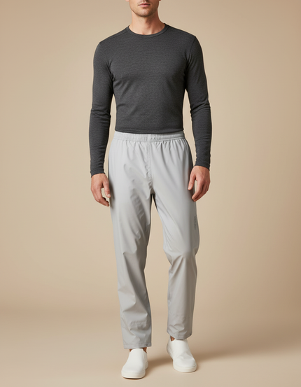 Pantalon Pluie Golf - Gris Polyester
