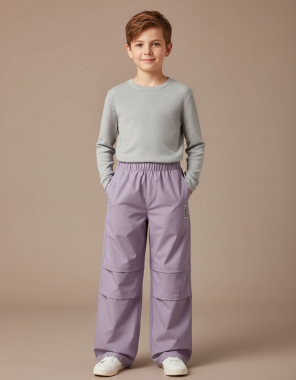 Pantalon De Pluie Ample Violet Léger Imperméable Enfant - Polyester