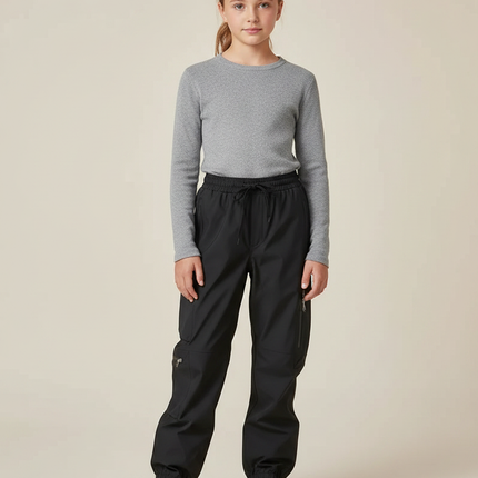 Pantalon De Pluie 004f - Noir Polyester