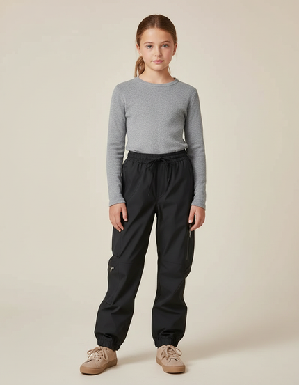 Pantalon De Pluie 004f - Noir Polyester