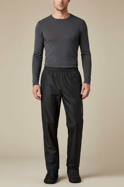 Pantalon De Pluie Équitation - Noir Polyester