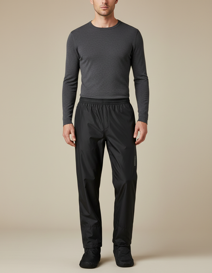Pantalon De Pluie Équitation - Noir Polyester