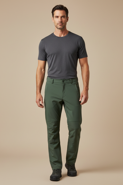 Pantalon De Pluie Vert Militaire Ample Imperméable Homme - Polyester