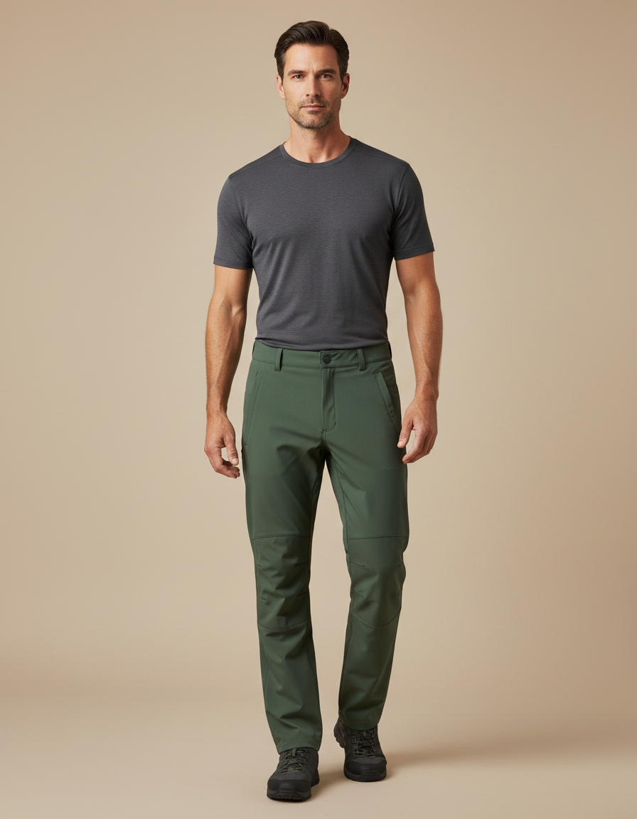 Pantalon De Pluie Vert Militaire Ample Imperméable Homme - Polyester