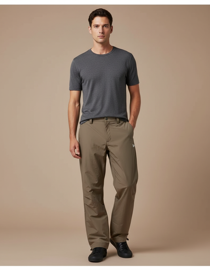 Pantalon De Pluie Kaki Imperméable Décontracté Homme Randonnée - Polyester