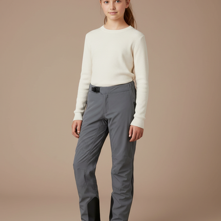 Pantalon De Pluie Gris Imperméable Sportif Ajustable Enfant - Polyester