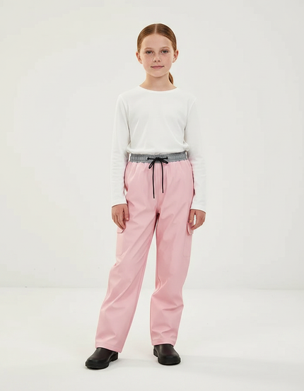 Pantalon De Pluie Rose Imperméable Cargo Enfant - Polyester