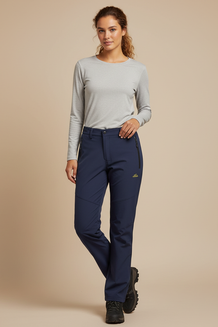 Pantalon De Pluie Femme Softshell Polaire Marine - Polyester