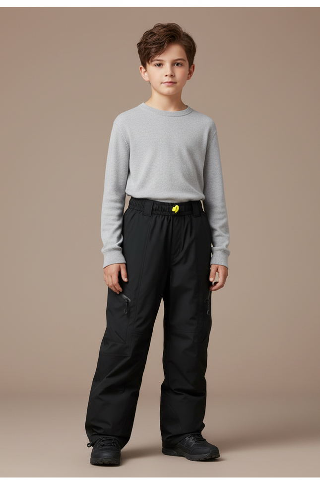 Pantalon De Pluie Noir Ample Imperméable Enfant - Polyester